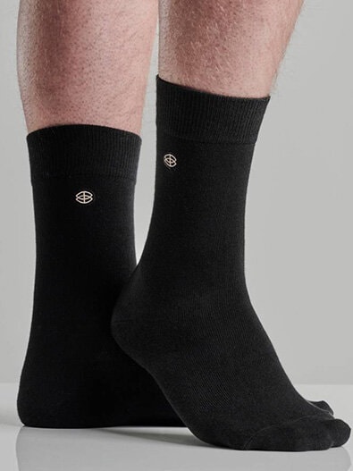 Bambusa - Svarta klassiska strumpor av bambu i 5-pack