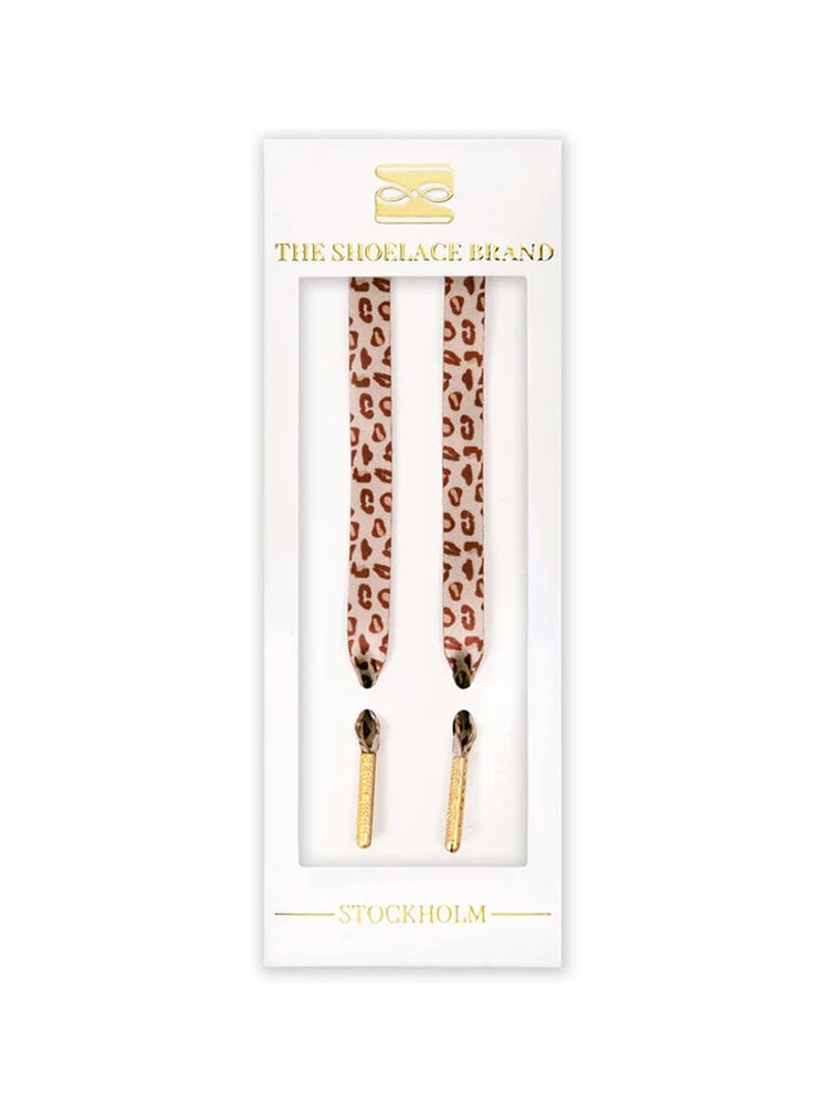 The Shoelace Brand - Leopard Lace - Leopardmönstrade skoband i textil