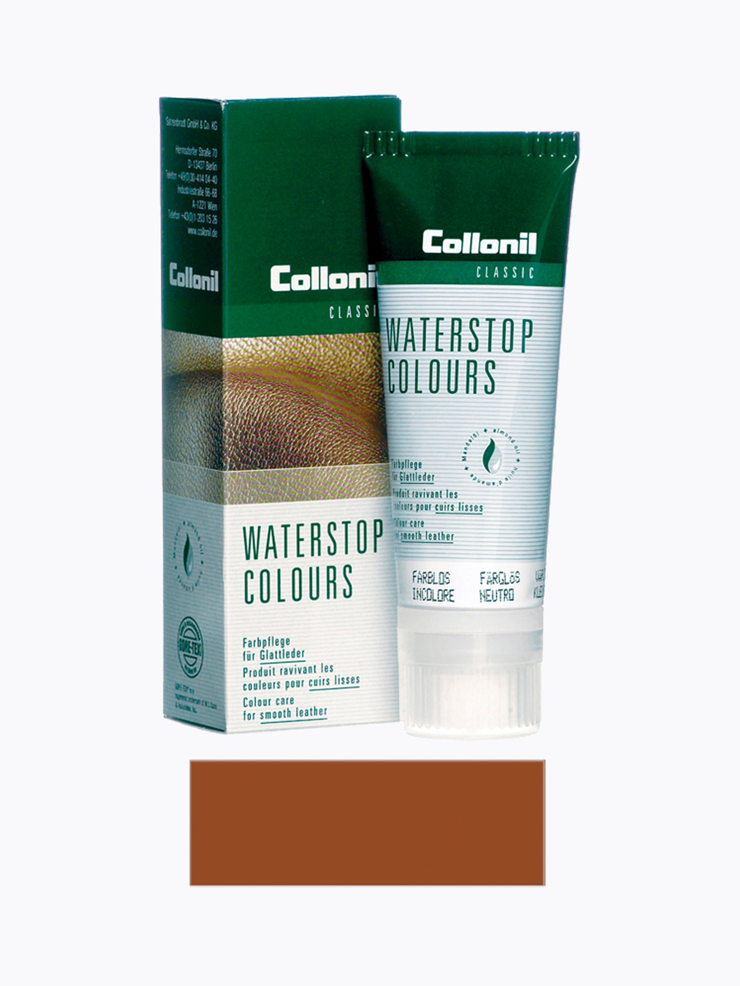 95330300331 Collonil Waterstop Colours Light Brown ljusbrun skokräm för släta läder skor