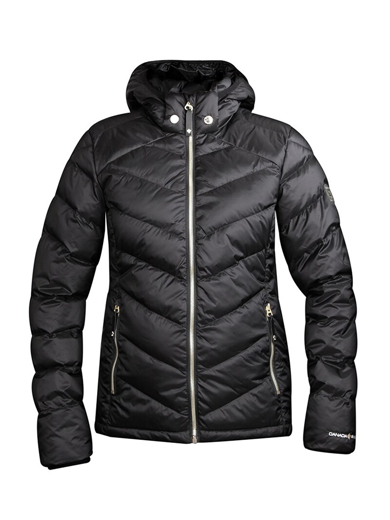 96203002-1 Canada Snow Sheila Black Svart lättviktsdunjacka