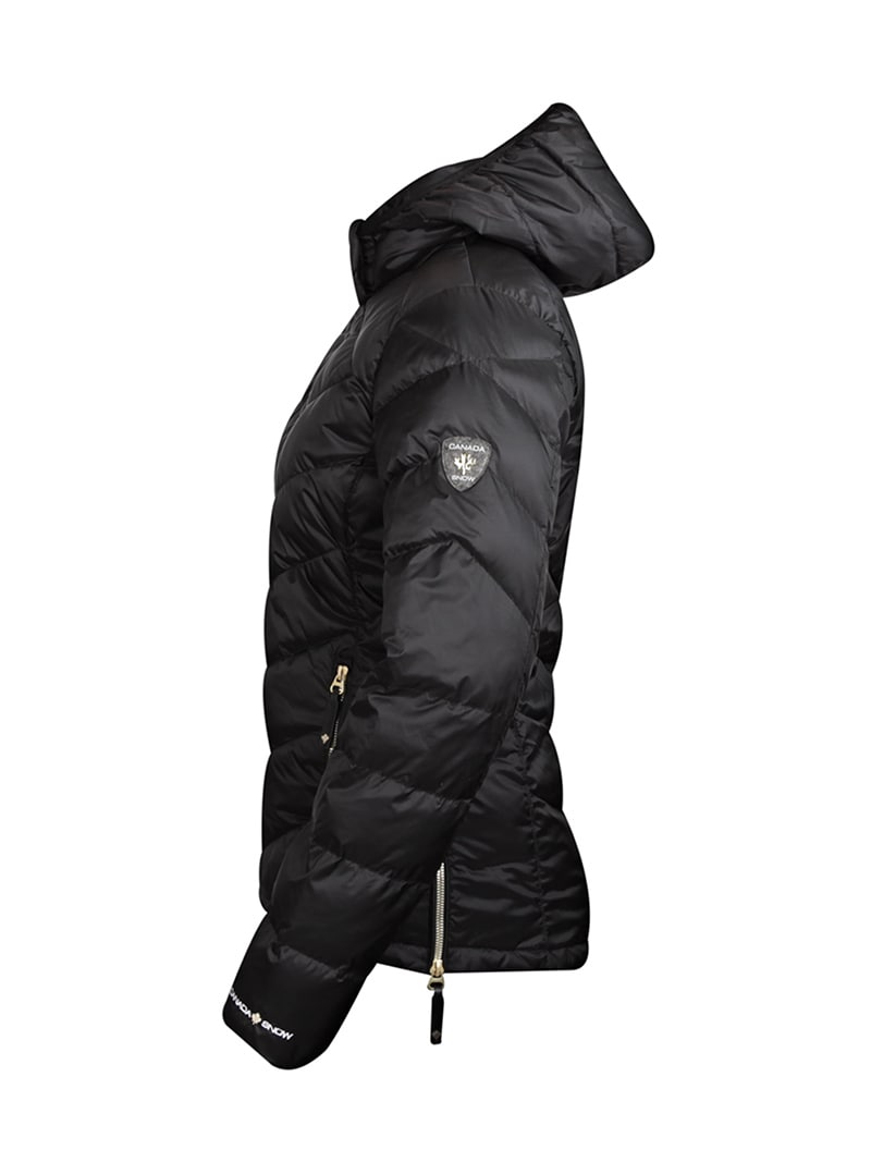 96203002-4 Canada Snow Sheila Black Svart lättviktsdunjacka