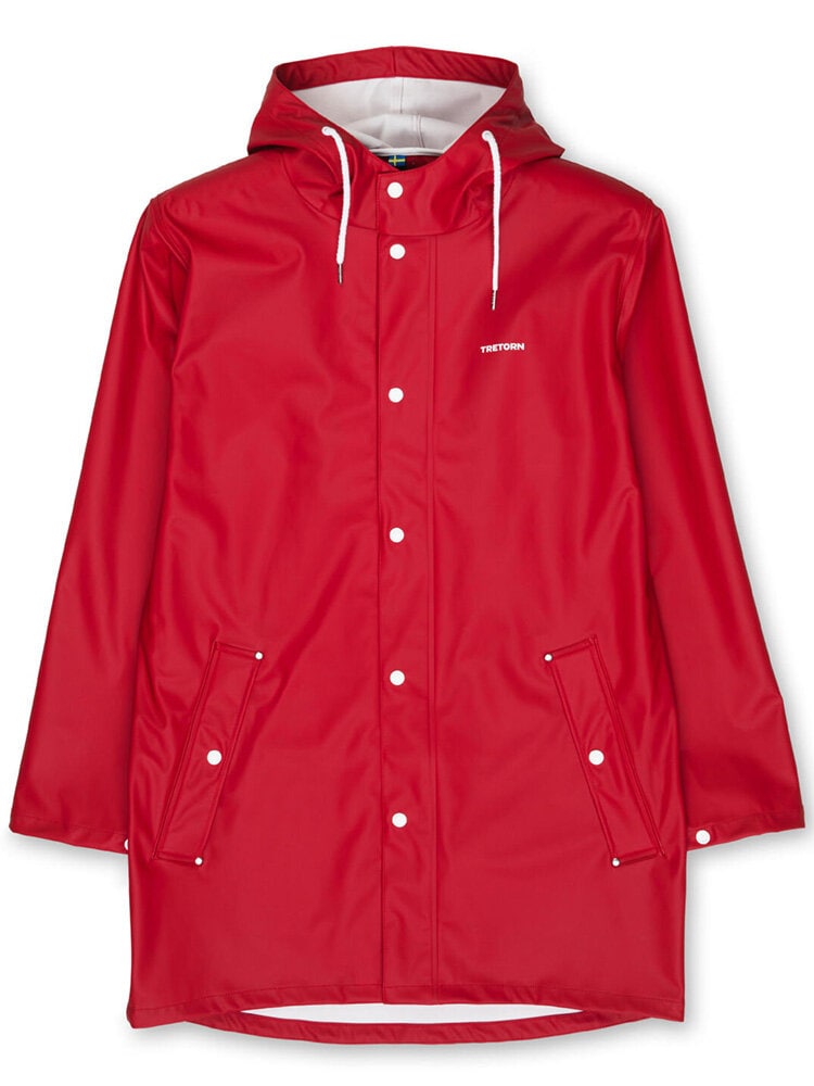 Tretorn - Wings Rainjacket - Röd regnjacka med luva