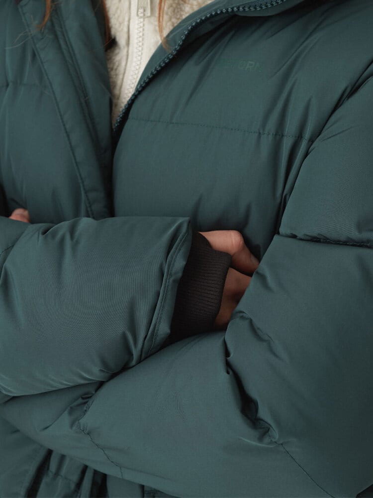 Tretorn - Shelter Jacket Ws - Grön fodrad täckkappa