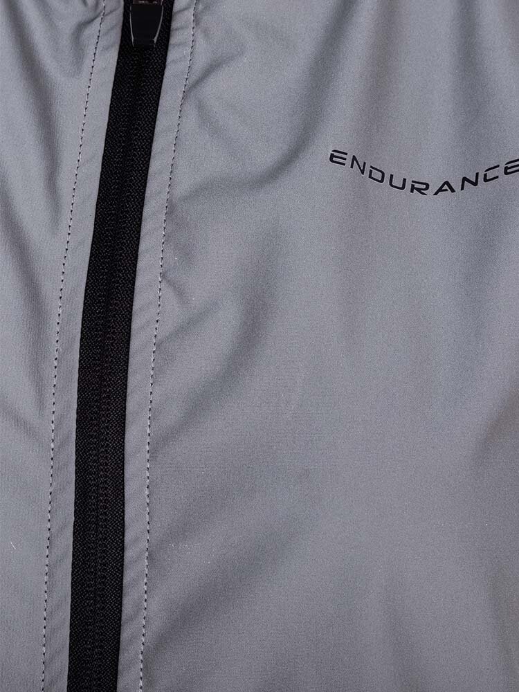 Endurance - Rumey W Light The Night Vest - Silverfärgad väst i reflex