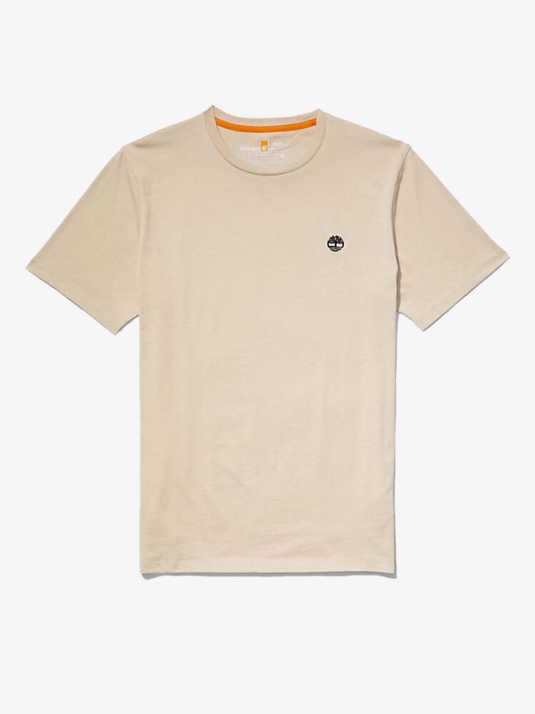 Timberland - SS DunRiver Crew Tshirt - Beige kortärmad t-shirt i ekologisk bomull