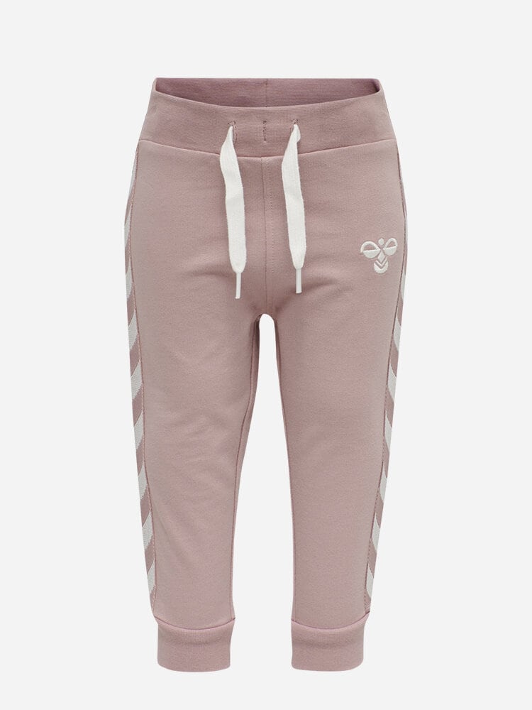 Hummel - HmlBILLE Tracksuit - Rosa tracksuit i ekologisk bomull