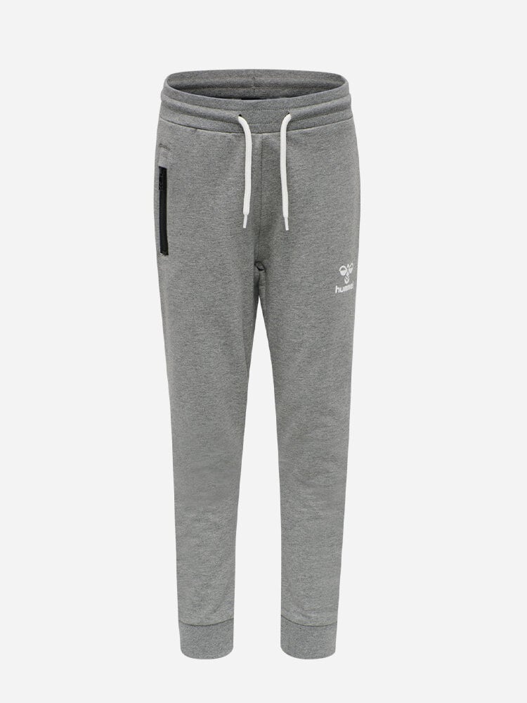 Hummel - HmlON Pants - Grå träningsbyxor i sweatshirtmaterial