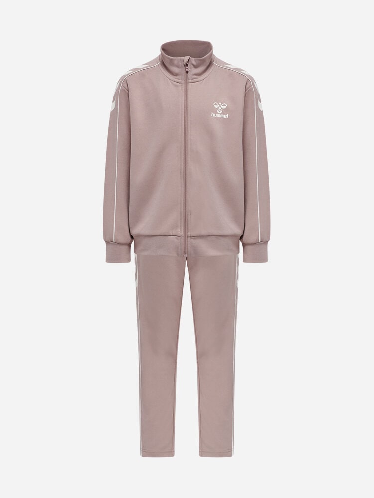 Hummel - HmlTRACK Tracksuit - Rosa tracksuit i polyester