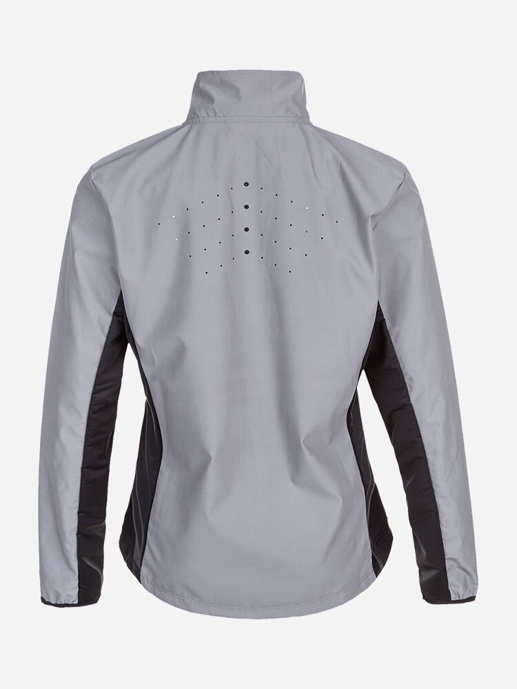 Endurance - Rumey W Light The Night Jacket - Silverfärgad jacka i reflex