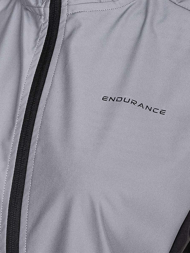 Endurance - Rumey W Light The Night Jacket - Silverfärgad jacka i reflex