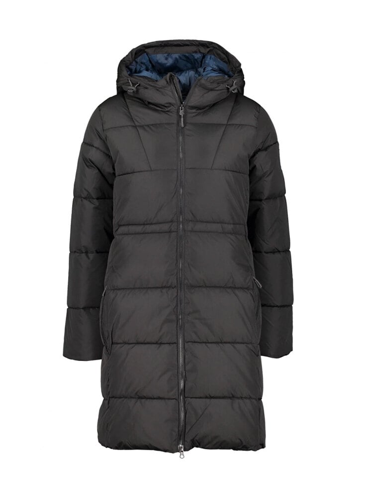 Sebago - Agnes Puffer Coat - Svart lång parkasjacka