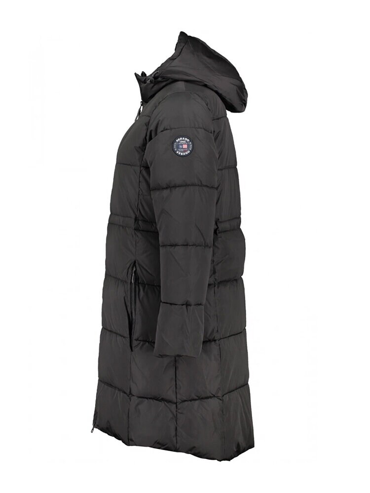 Sebago - Agnes Puffer Coat - Svart lång parkasjacka