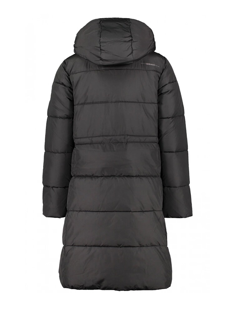 Sebago - Agnes Puffer Coat - Svart lång parkasjacka