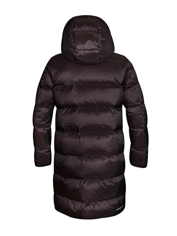 Canada Snow - Sheila Long - Mörkbrun lång lättviktsdunjacka