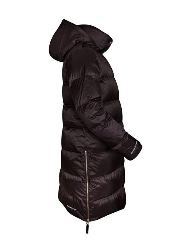 Canada Snow - Sheila Long - Mörkbrun lång lättviktsdunjacka