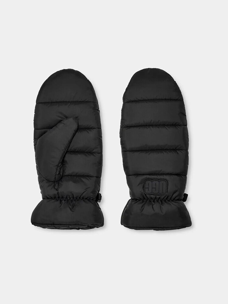 UGG - W Maxi AW Mitten - Svarta tumvantar i nylon