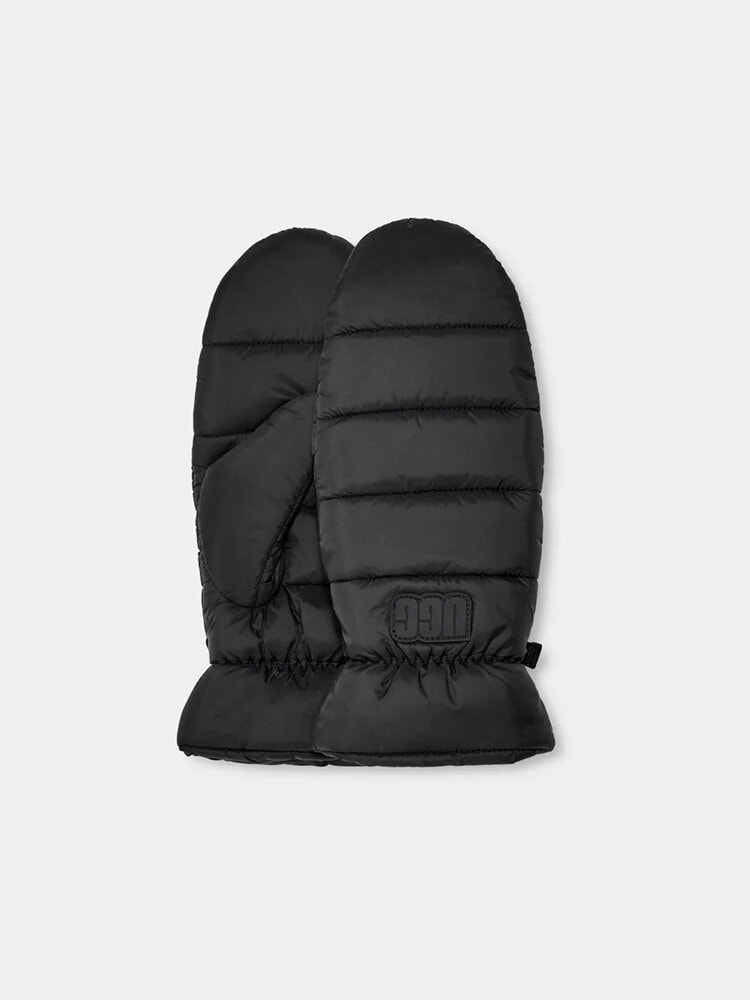 UGG - W Maxi AW Mitten - Svarta tumvantar i nylon