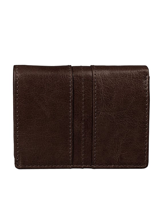 Springfield - Mörkbrun liten plånbok i skinn