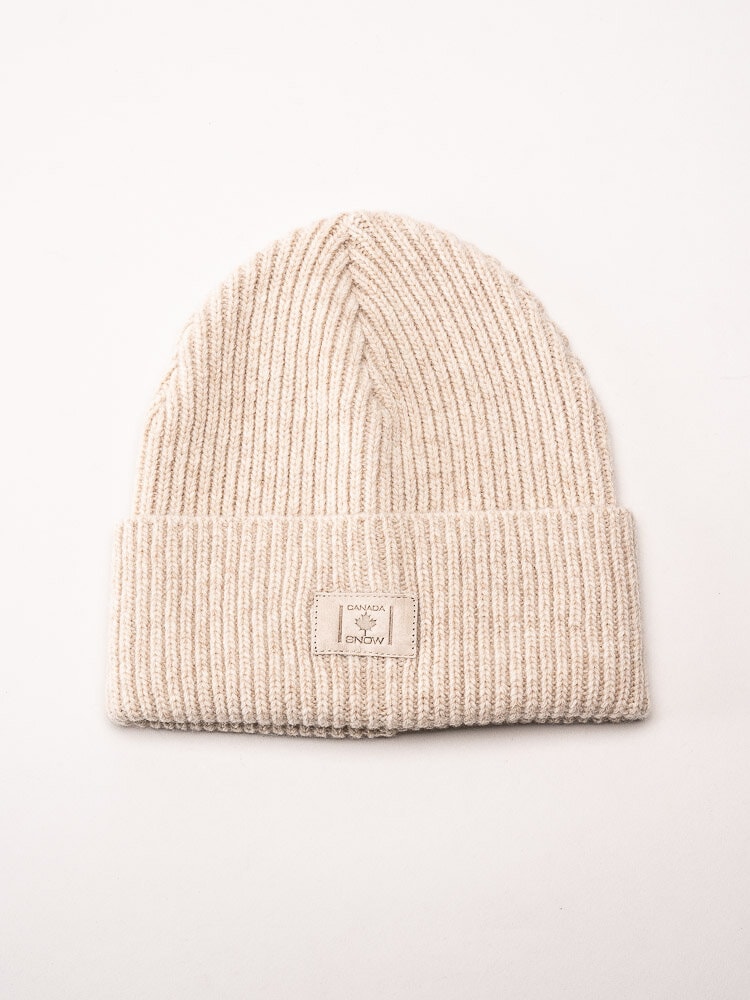 Canada Snow - Akka - Ljusbeige mössa i lammull