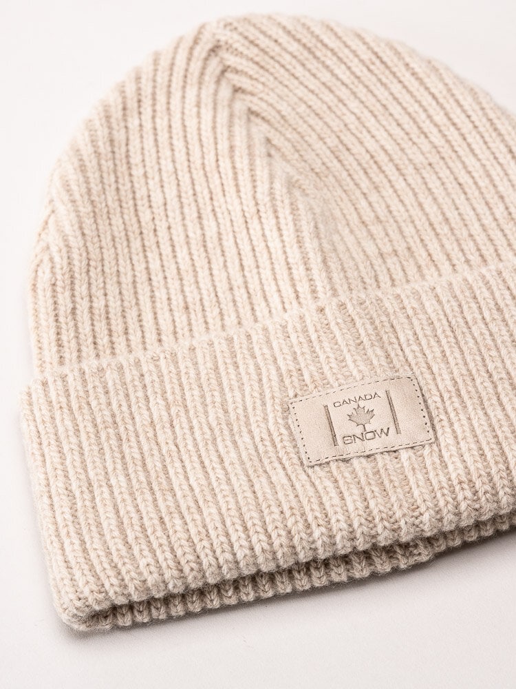 Canada Snow - Akka - Ljusbeige mössa i lammull