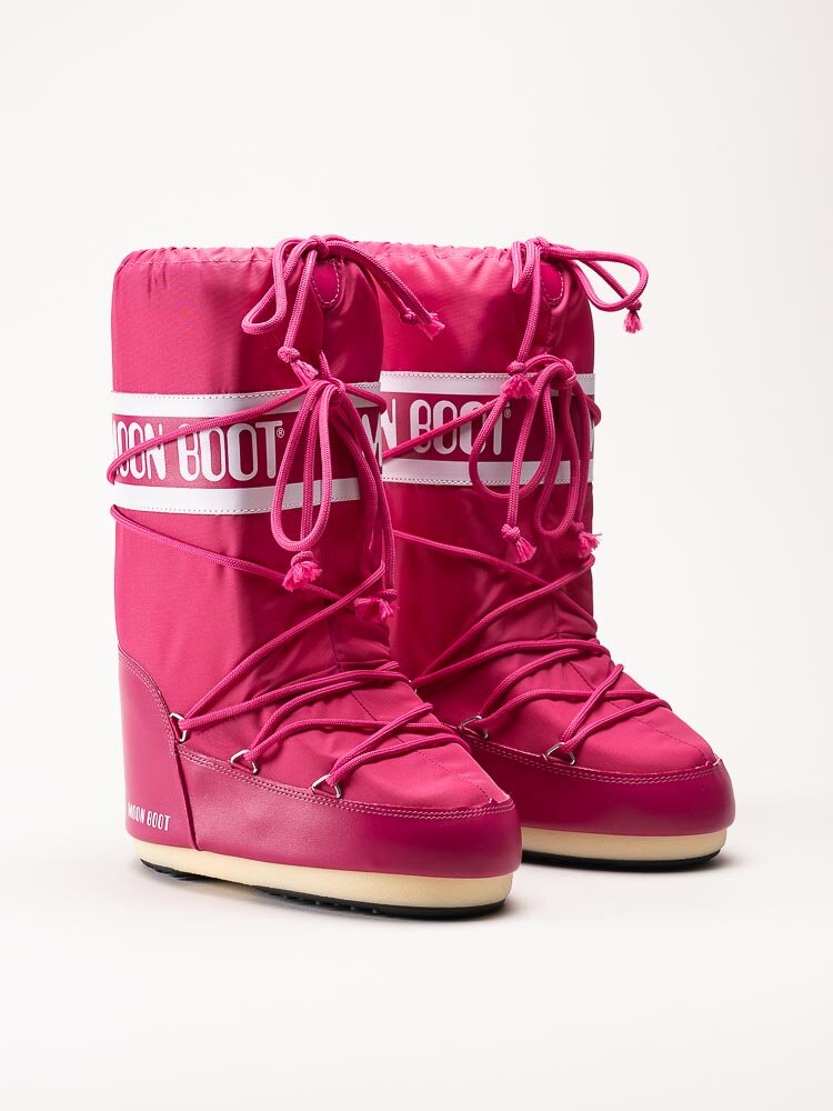 Moon Boot - Icon Nylon - Rosa höga vinterboots