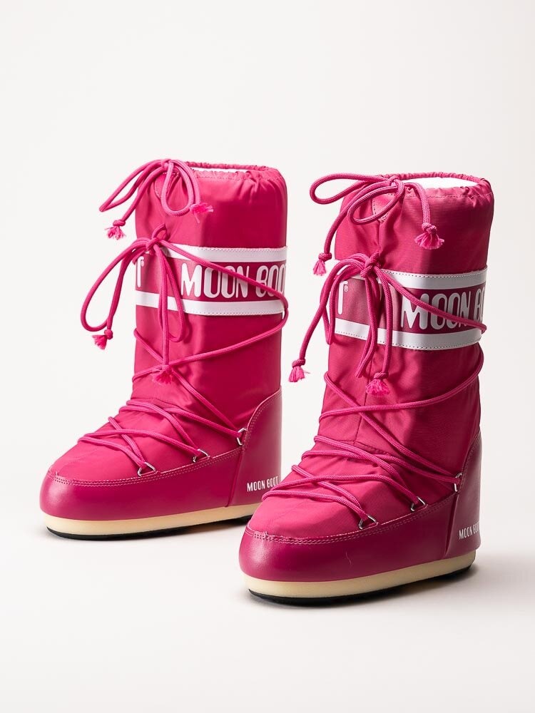 Moon Boot - Icon Nylon - Rosa höga vinterboots