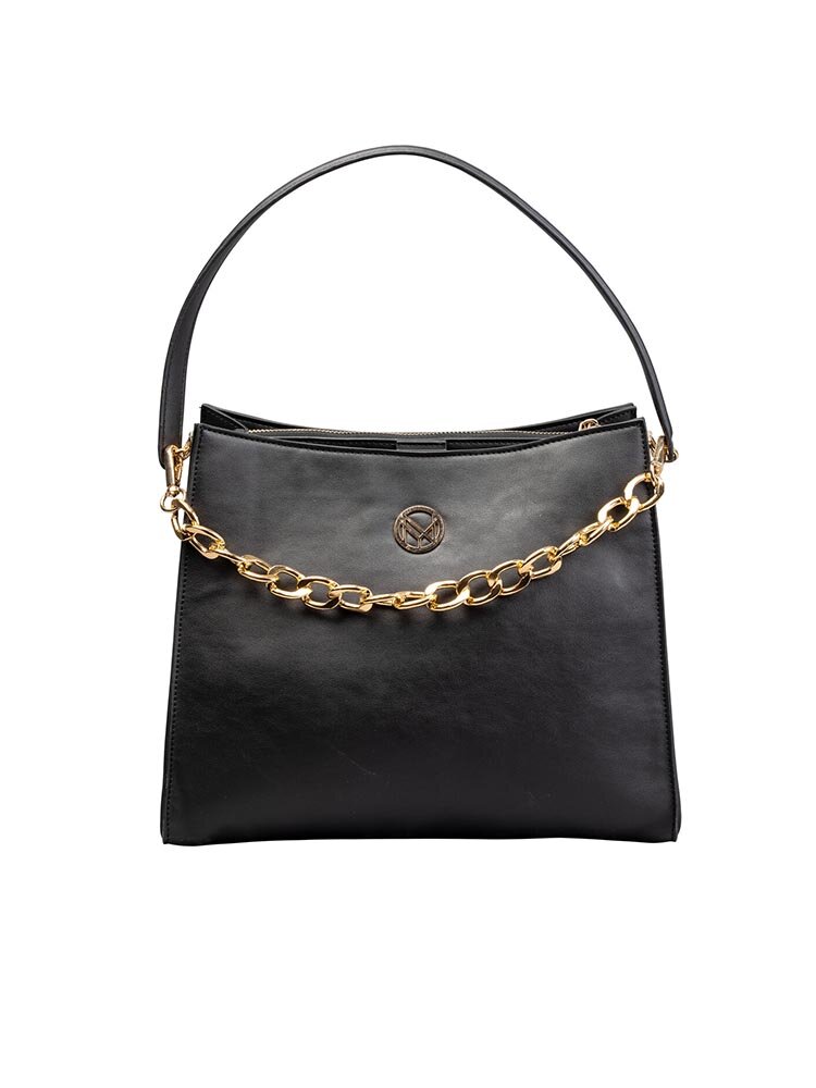 NYPD - Svart handväska med guldfärgad kedja