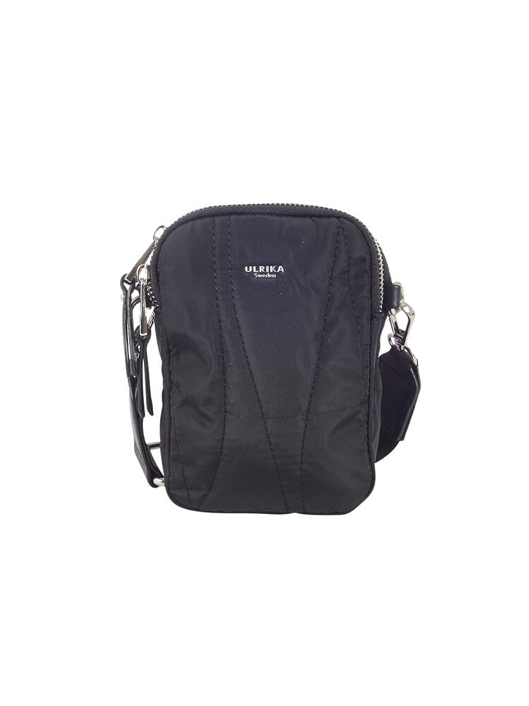 Ulrika Design - Nylon Flow - Svart mobilväska i nylon